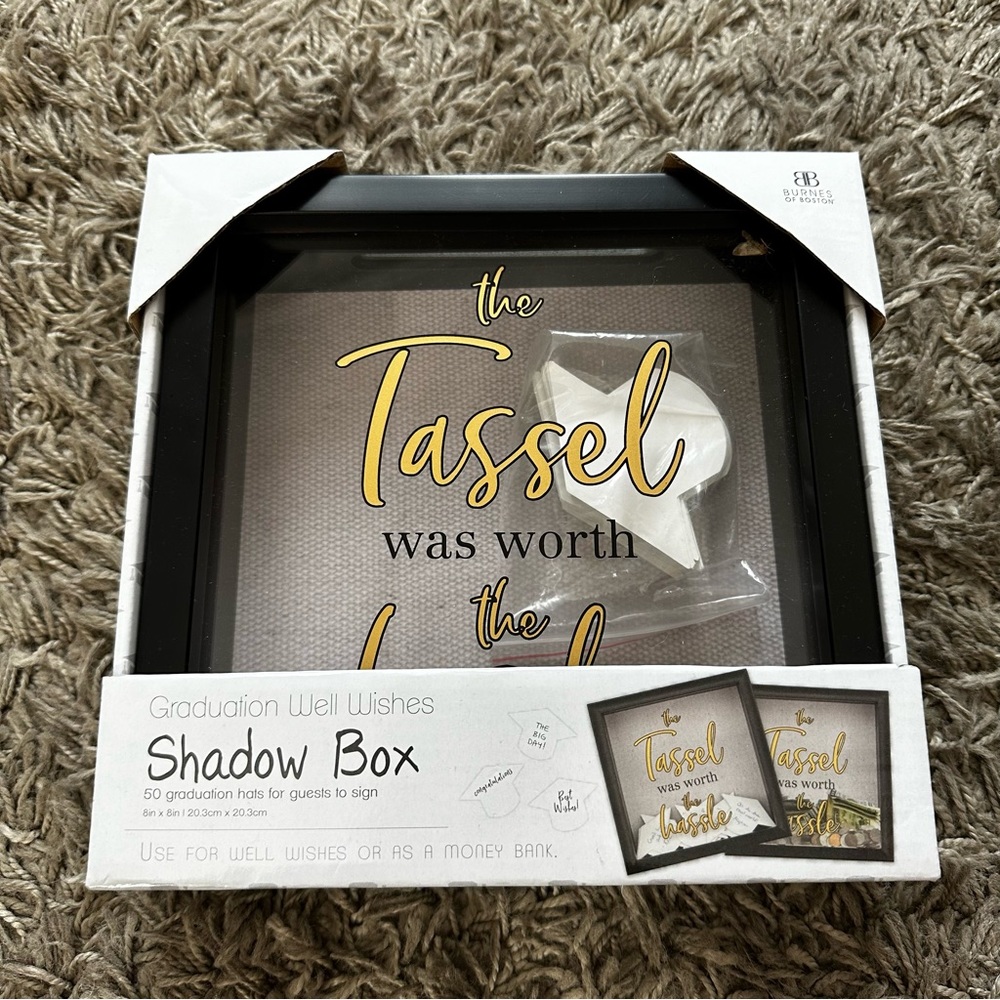 Graduation tassel was worth the hassle shadow box